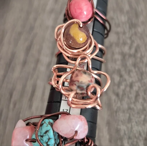 Handcrafted Copper/Vintage Copper Rings Set! - Picture 2 of 11